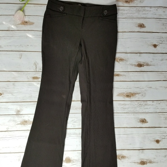The Limited Brown Ribbed Straight Cut Dress Pant - Picture 2 of 7